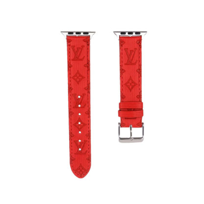 Luxury Monogram Apple Watch Band Leather Pink-SW24422-GTOCASE
