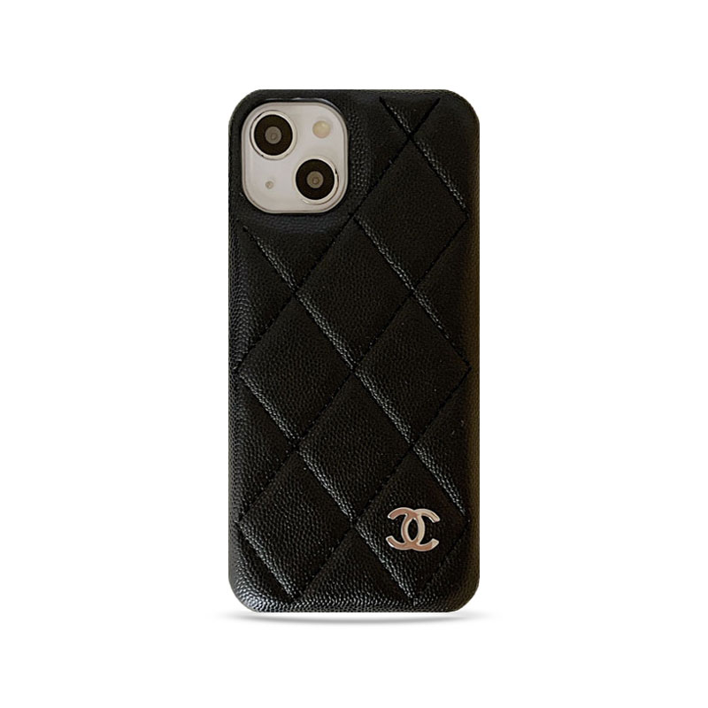 Classic Leather CC iPhone Case Black -LZJK251023