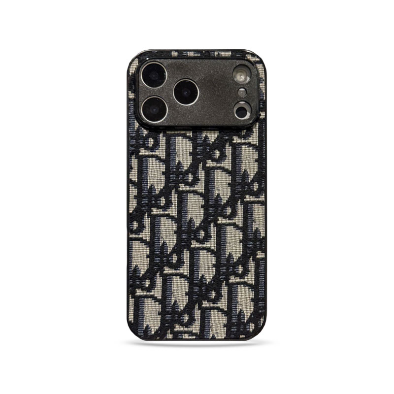 Leather CD iPhone Case With Lens Protection For iPhone 17 Series Black-QBS251023