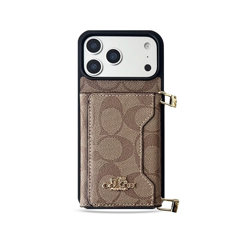 Leather CH iPhone Case With Wallet And Crossbody Strap-QBK251106