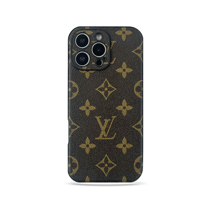 Classic Leather Monogram iPhone Case For iPhone 17 Series-GELV053