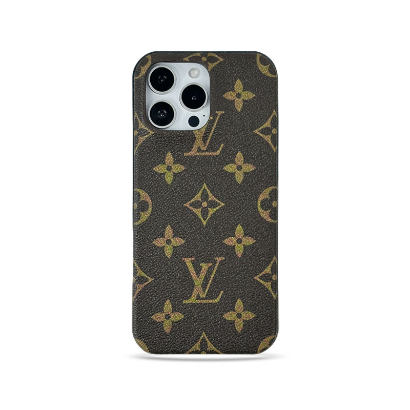 Luxury Leather Monogram Magnetic iPhone Case（Magsafe）For iPhone 17 Series-GELV056