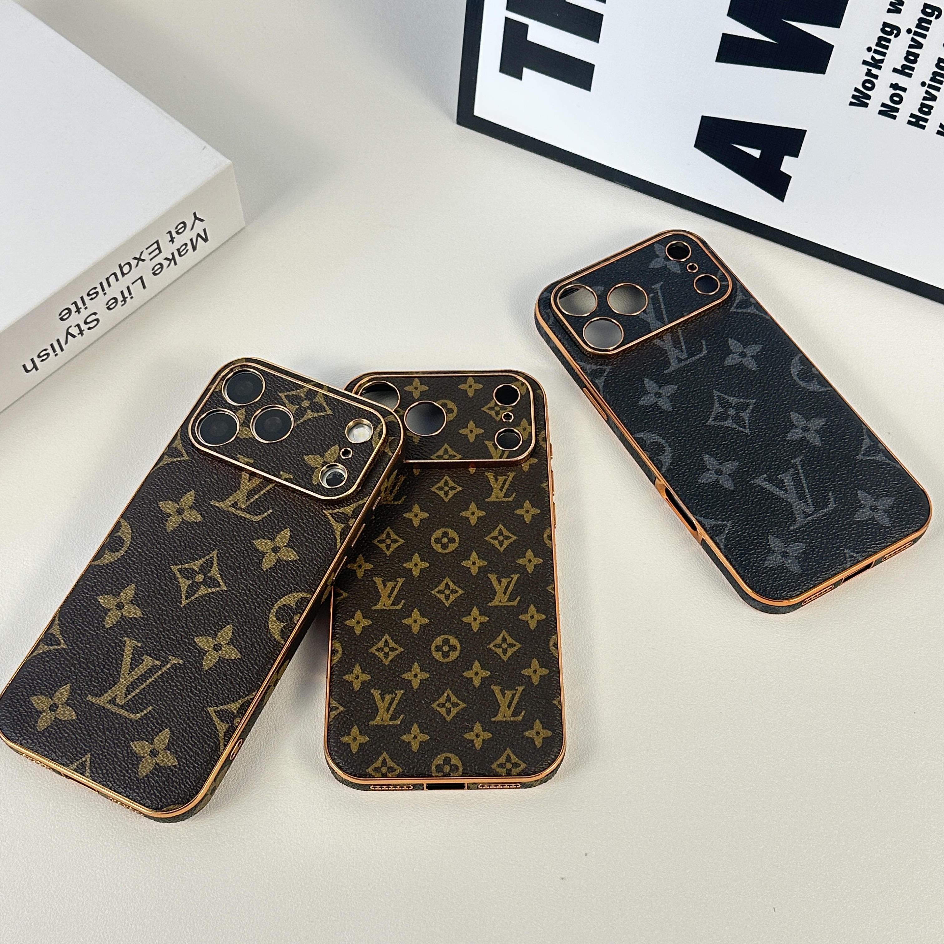 Elegant Monogram iPhone Case For iPhone 17 Series-GELV036