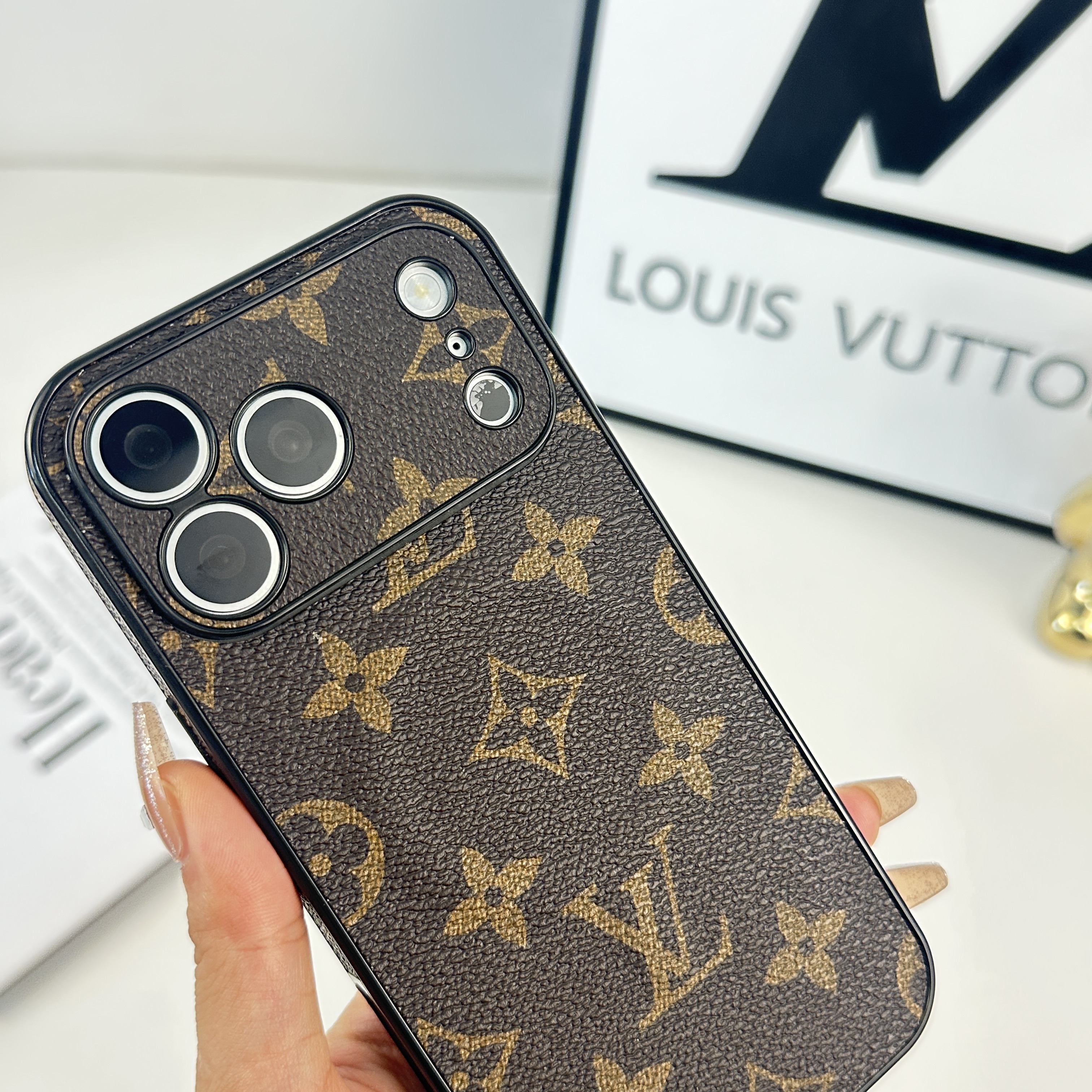 Premium Monogram Magnetic iPhone Case(Magsafe）For iPhone 17 Series-GELV045