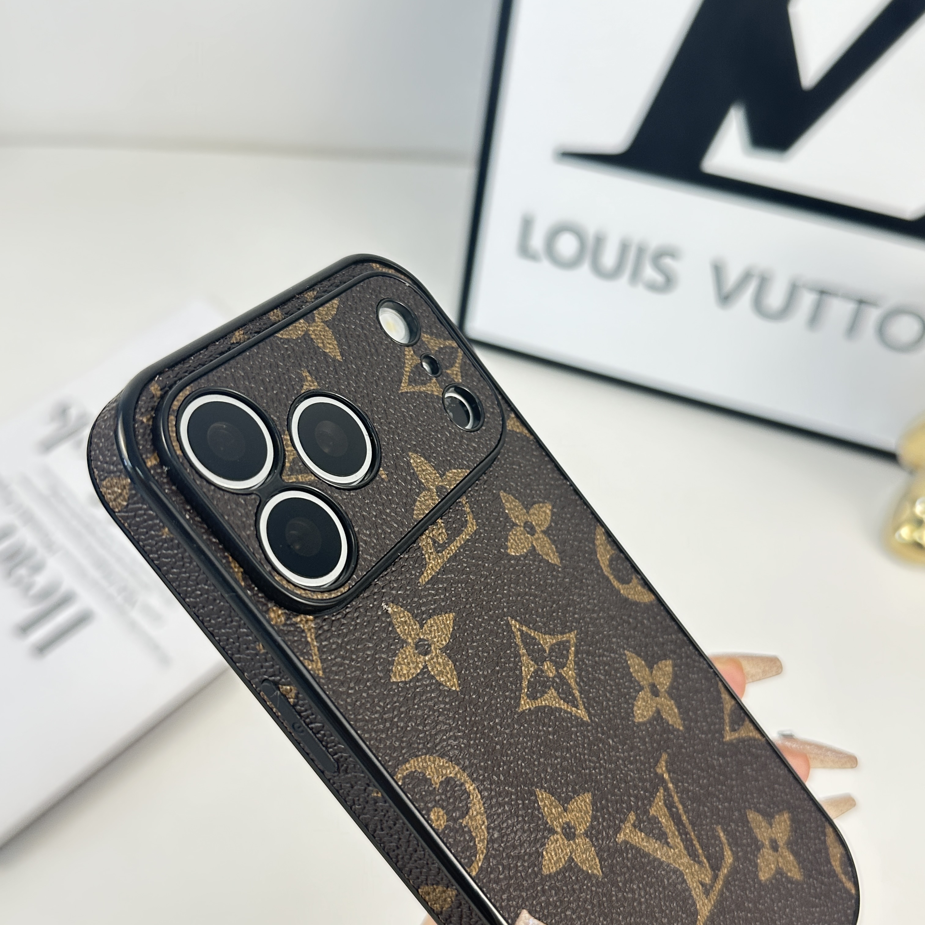 Premium Monogram Magnetic iPhone Case(Magsafe）For iPhone 17 Series-GELV045