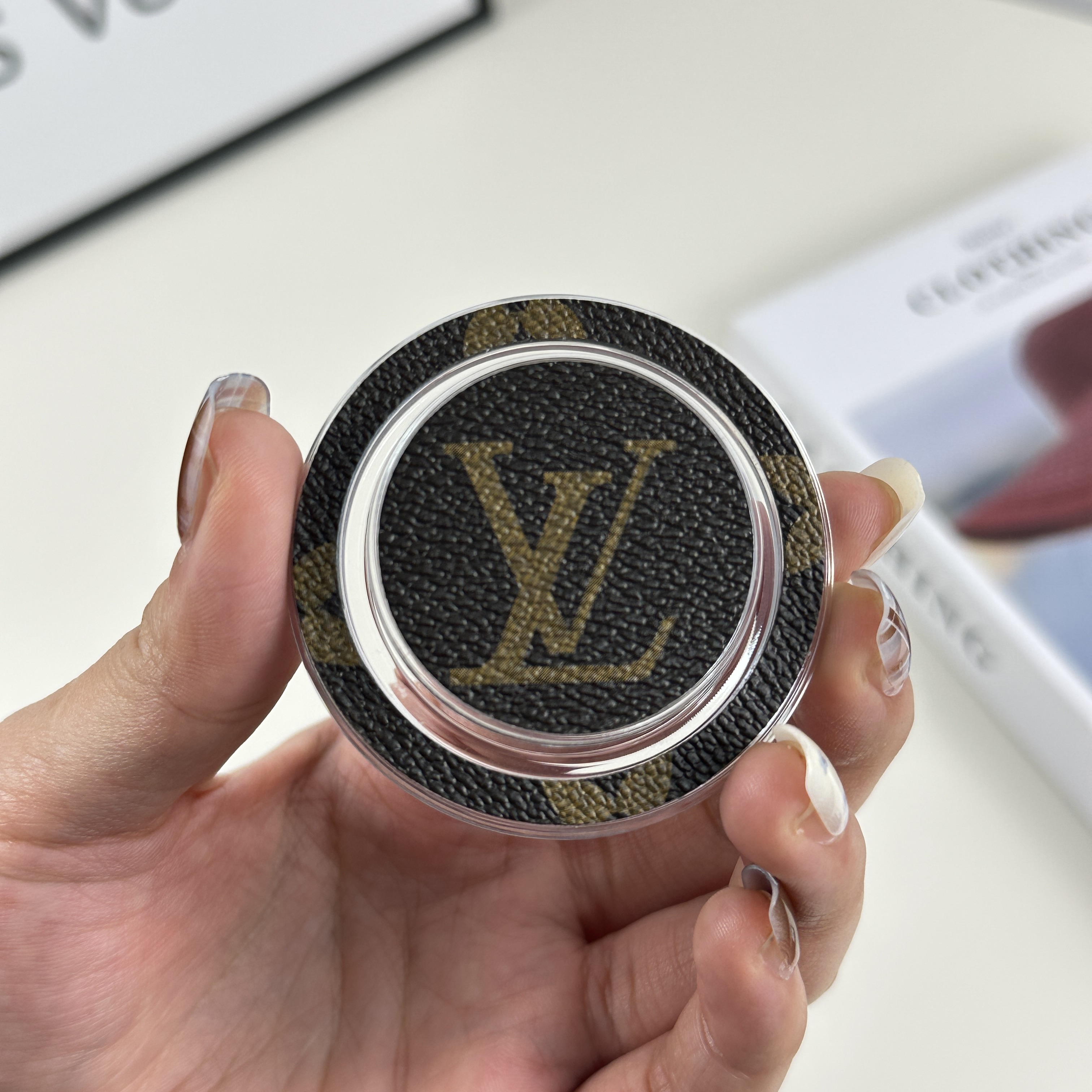 Elegant Monogram Magnetic Stand Big Printing-GELV068