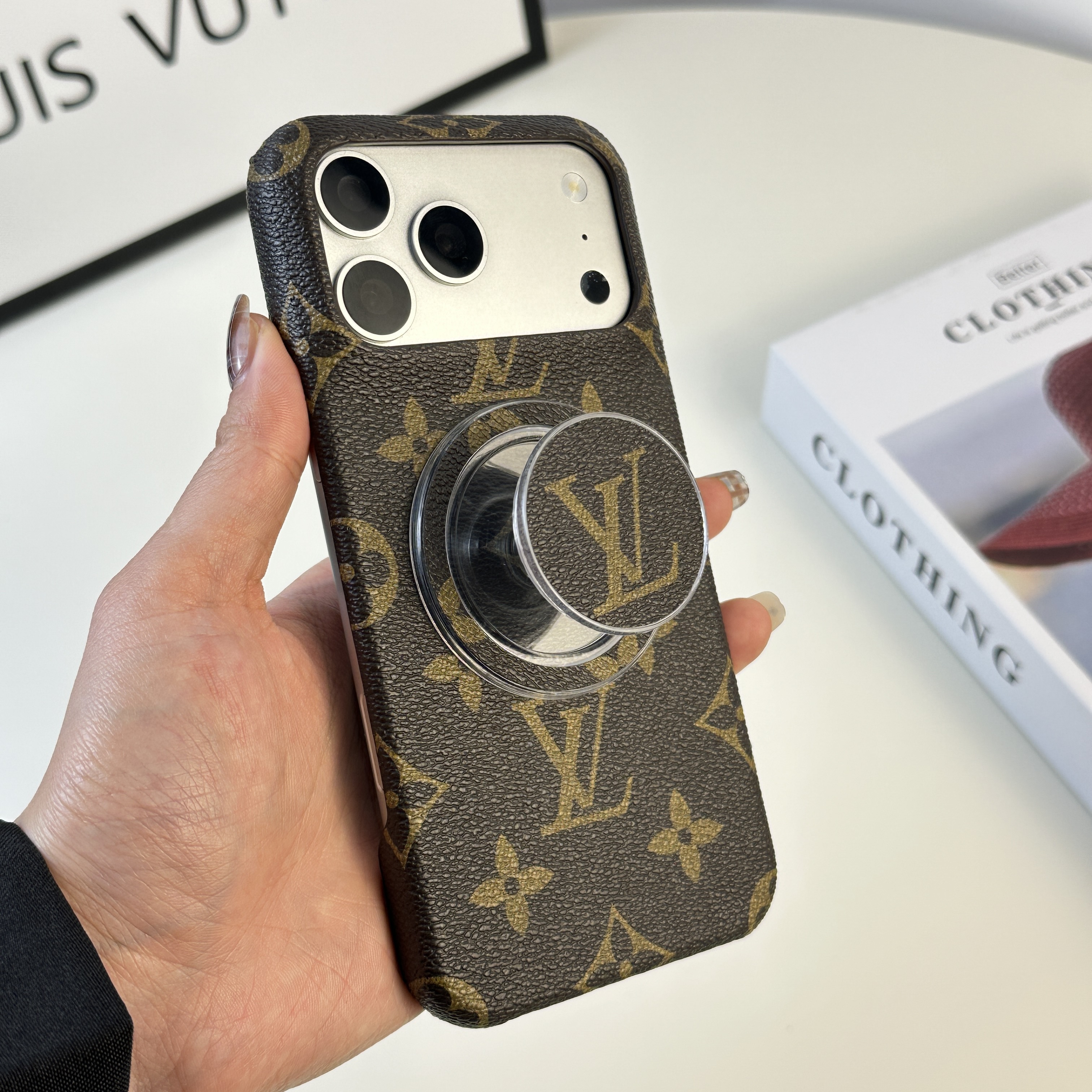 Elegant Monogram Magnetic Stand Big Printing-GELV068