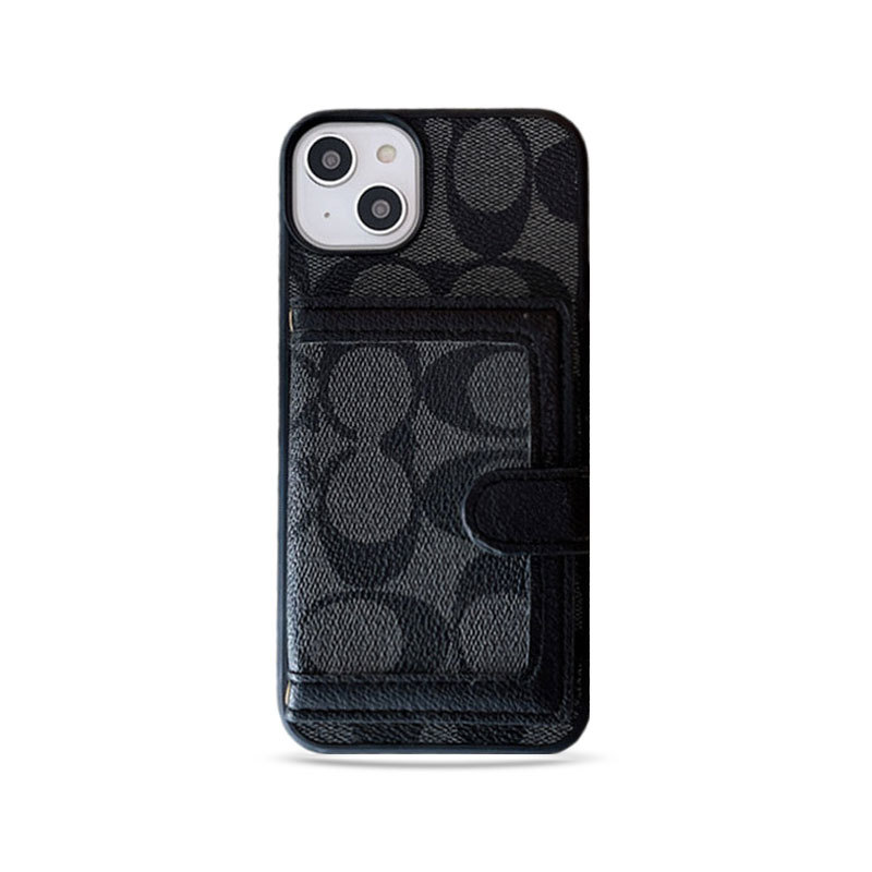 CH iPhone Case With Wallet And CHrossbody Strap Black -XK240402-GTOCASE