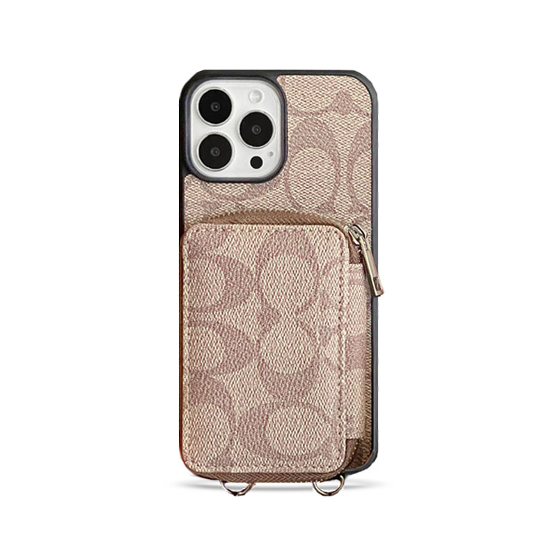 CH  iPhone Case With Wallet Coffee-LQB241412-GTOCASE