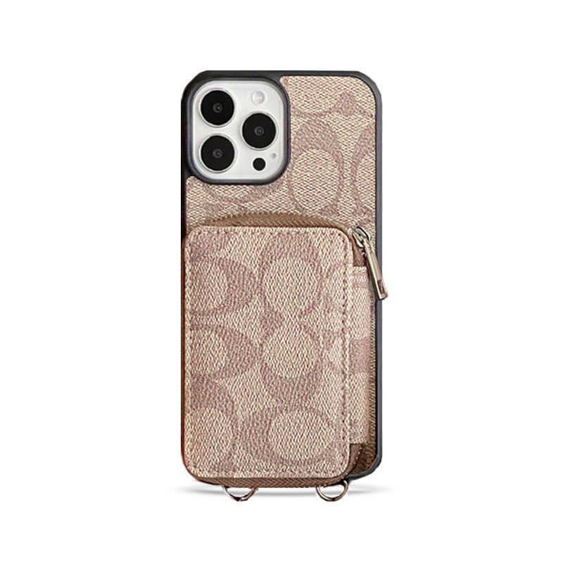 CH iPhone Case With Wallet Coffee-LQB241412-GTOCASE