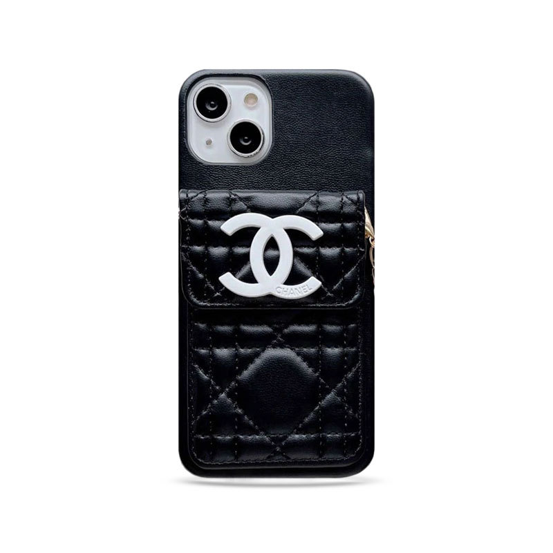 CC iPhone Case With Wallet And Strap Black -GS241602-GTOCASE