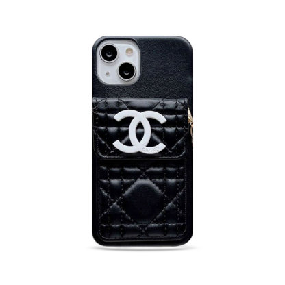 CC iPhone Case With Wallet And Strap Black -GS241602-GTOCASE