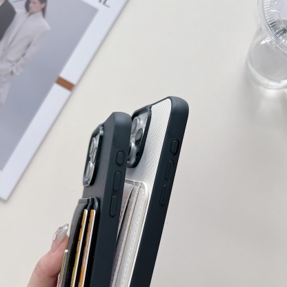 PR Case With Card Holder For iPhone Black-XFK241537-GTOCASE