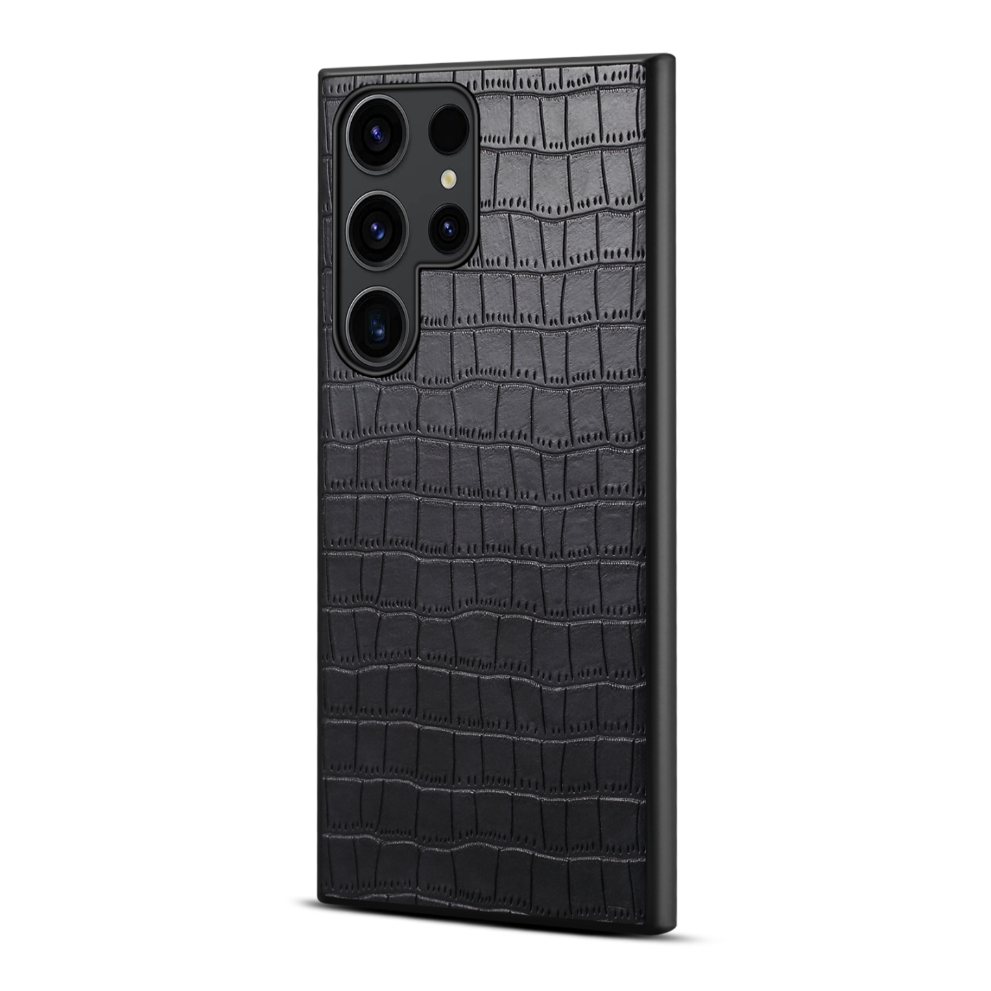 Alligator Print Leather Phone Case For Samsung Black-EYS241104-GTOCASE