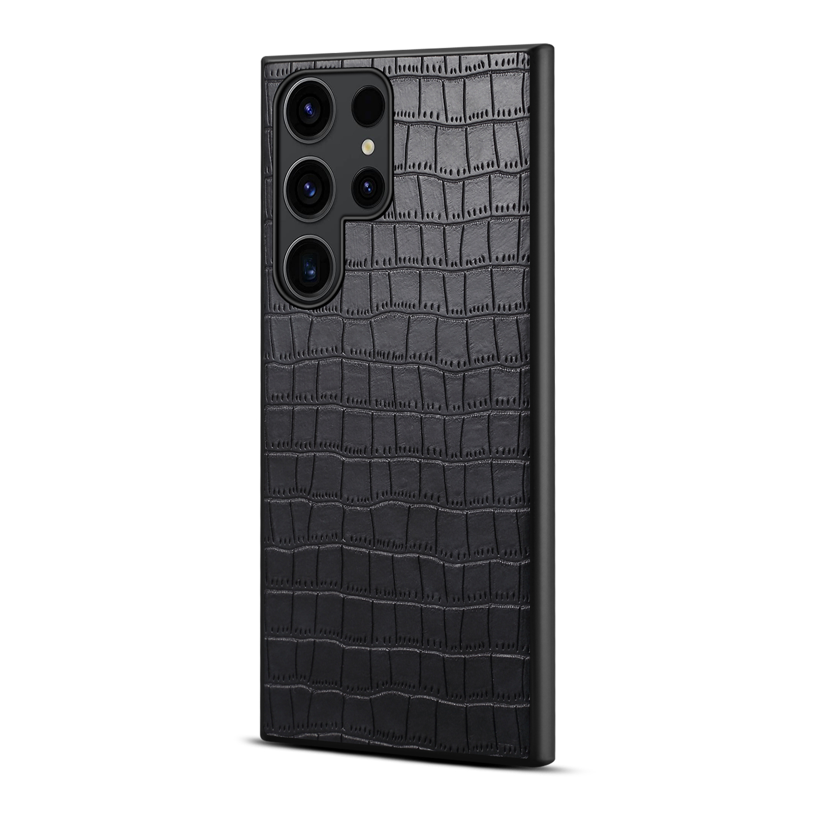 Alligator Print Leather Phone Case For Samsung Black-EYS241104-GTOCASE