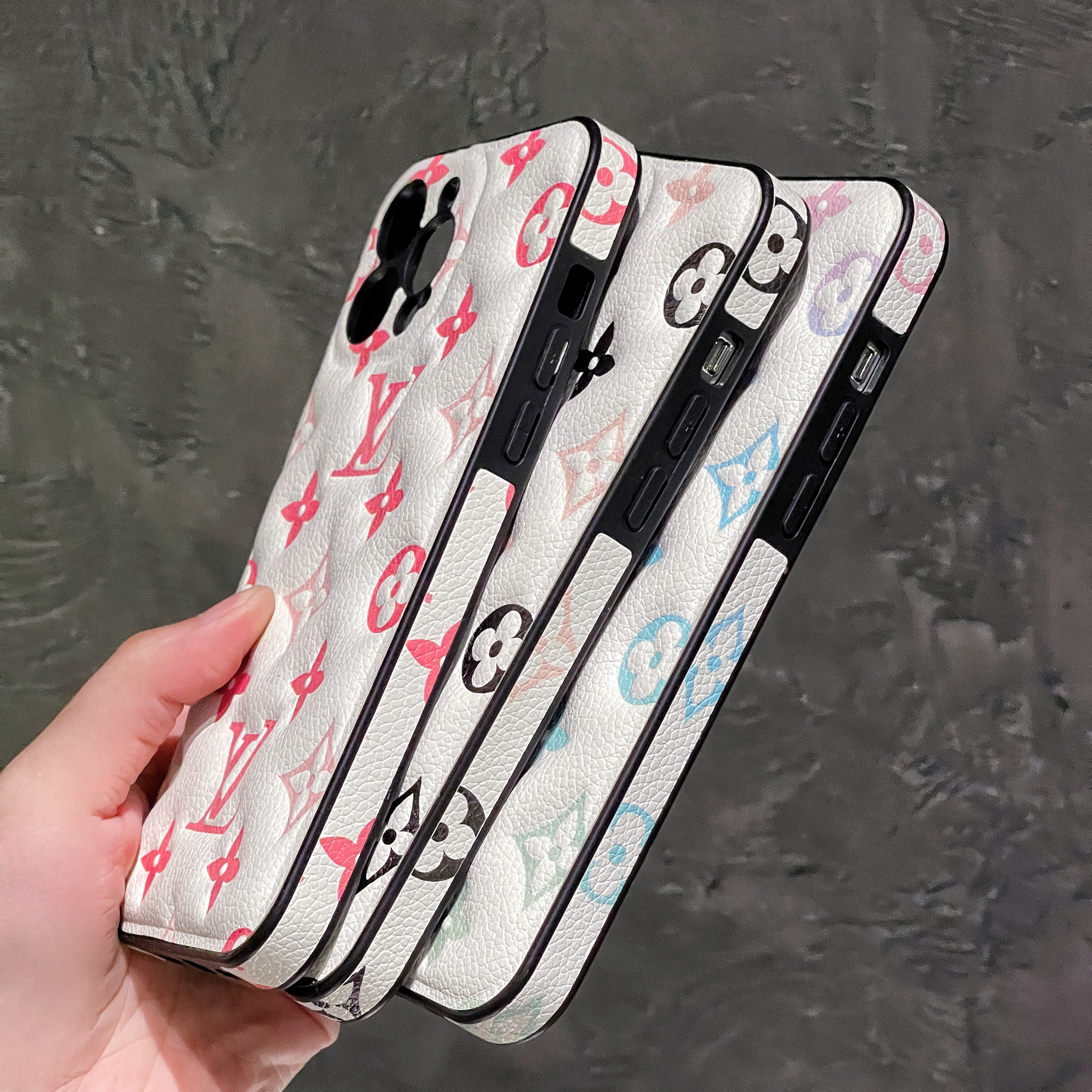 Monogram iPhone Case -Black-QB2411830-GTOCASE