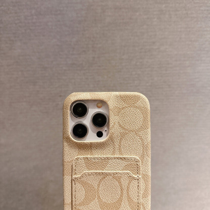 Classic CH   iPhone Case With Card Holder White -JQB240330-GTOCASE