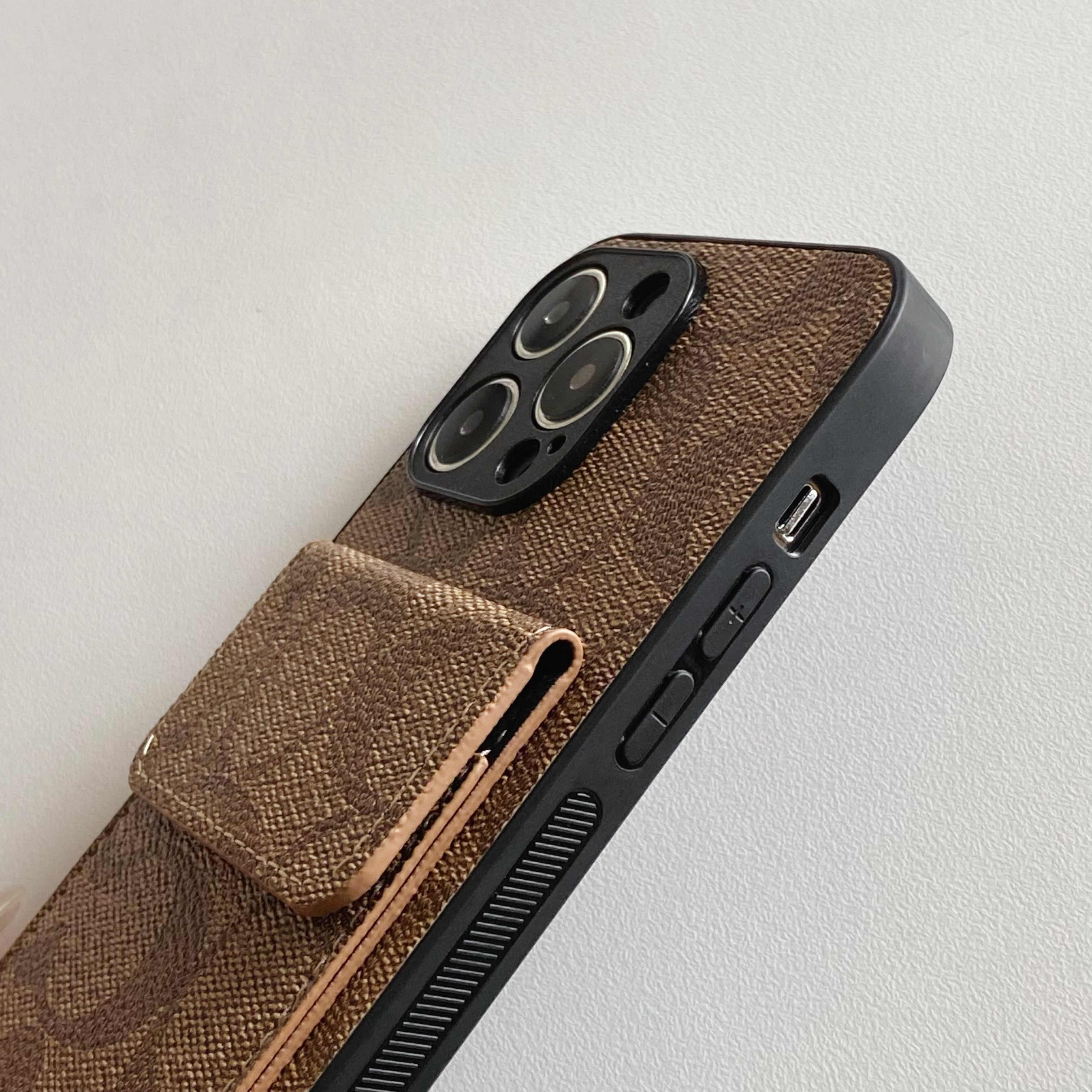 CH  iPhone Case With  Wallet Light Brown-HP240513-GTOCASE