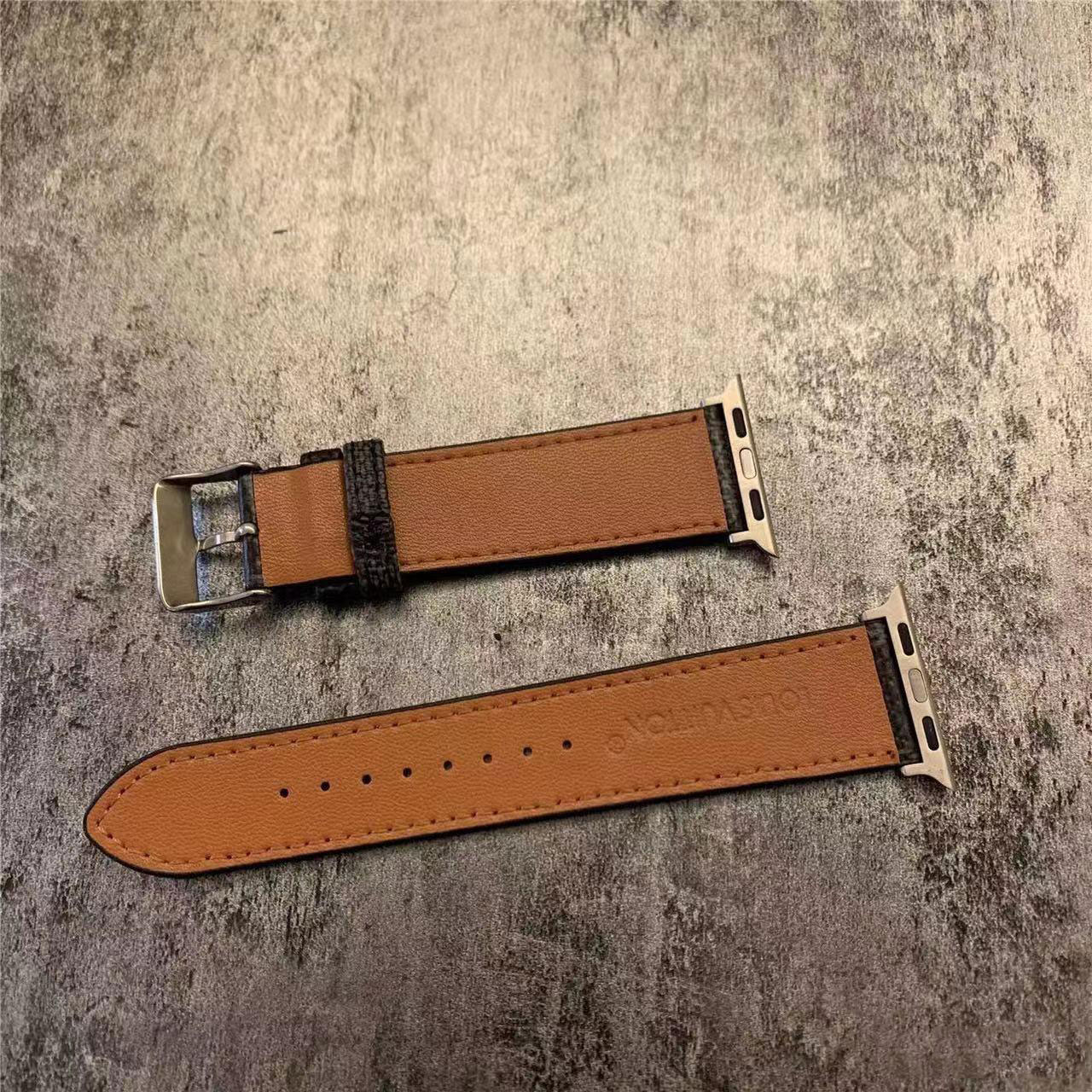 High-quality Monogram Apple Watch Band Small Printing-GELV123