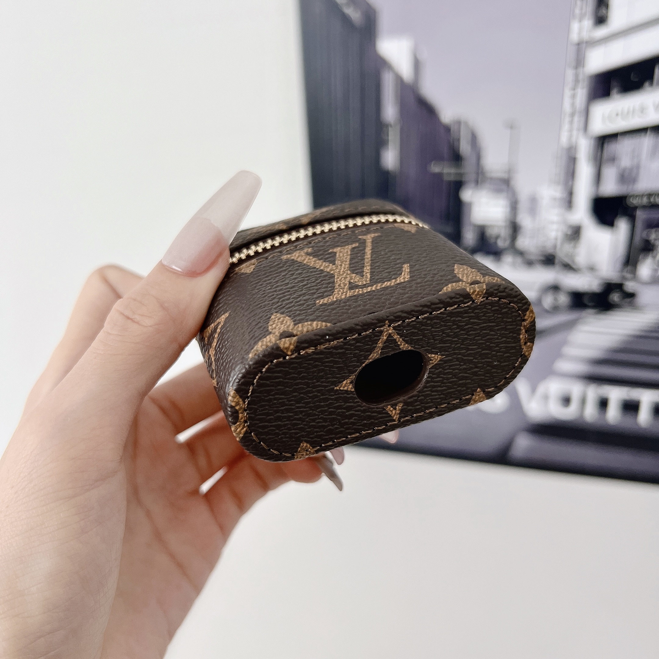 Monogram AirPods Storage Case With Strap