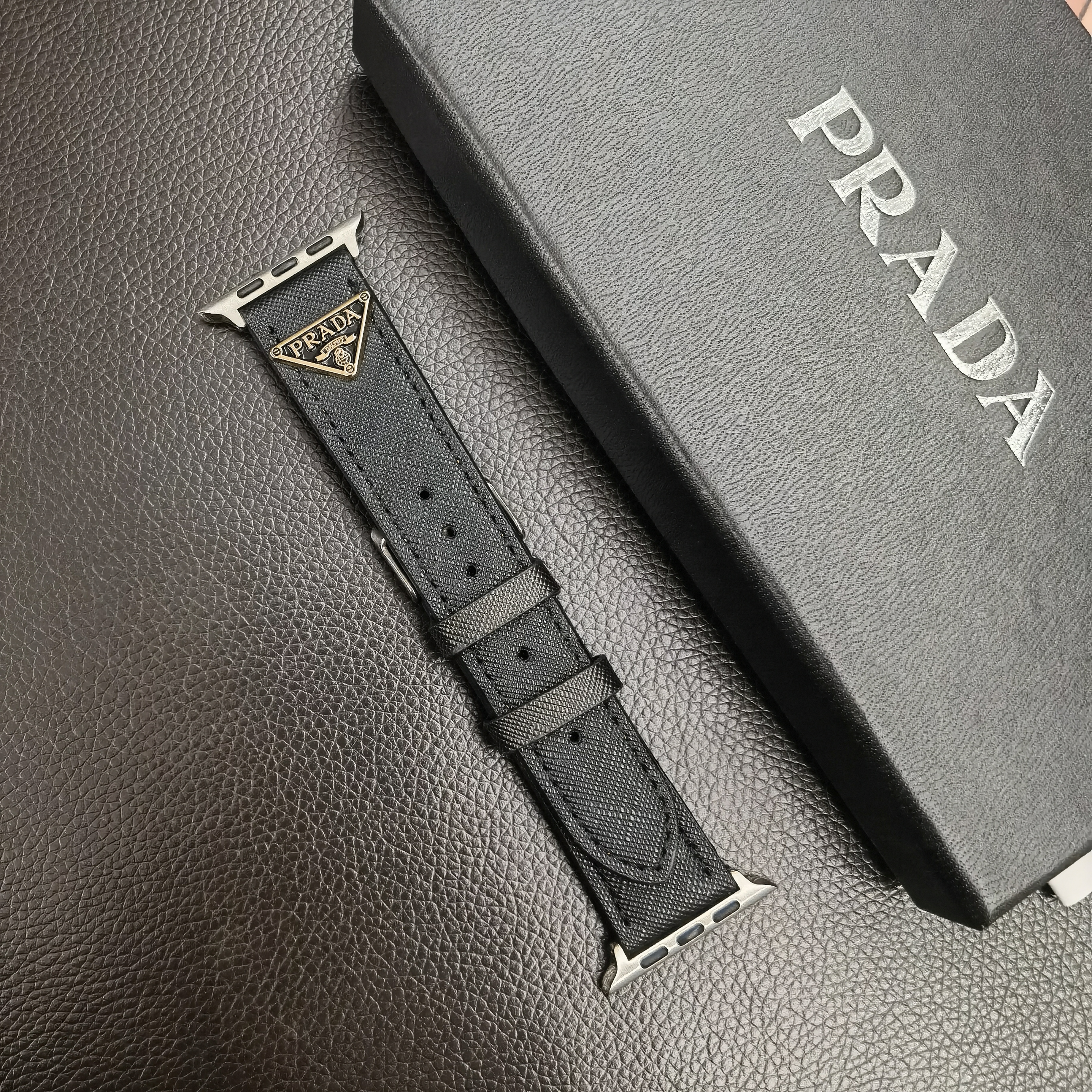 Luxury PR Apple Watch Leather Black-SZW241759-GTOCASE