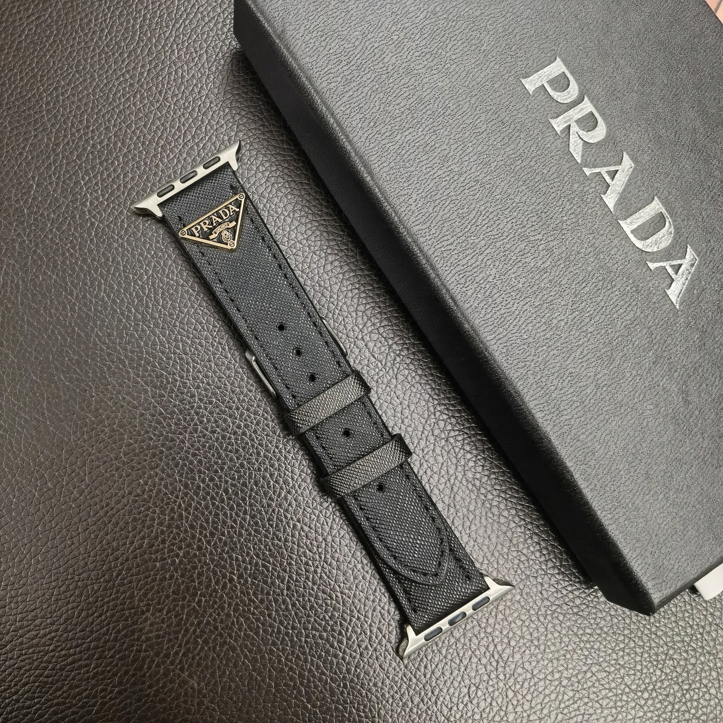 Luxury PR Apple Watch Leather Black-SZW241759-GTOCASE