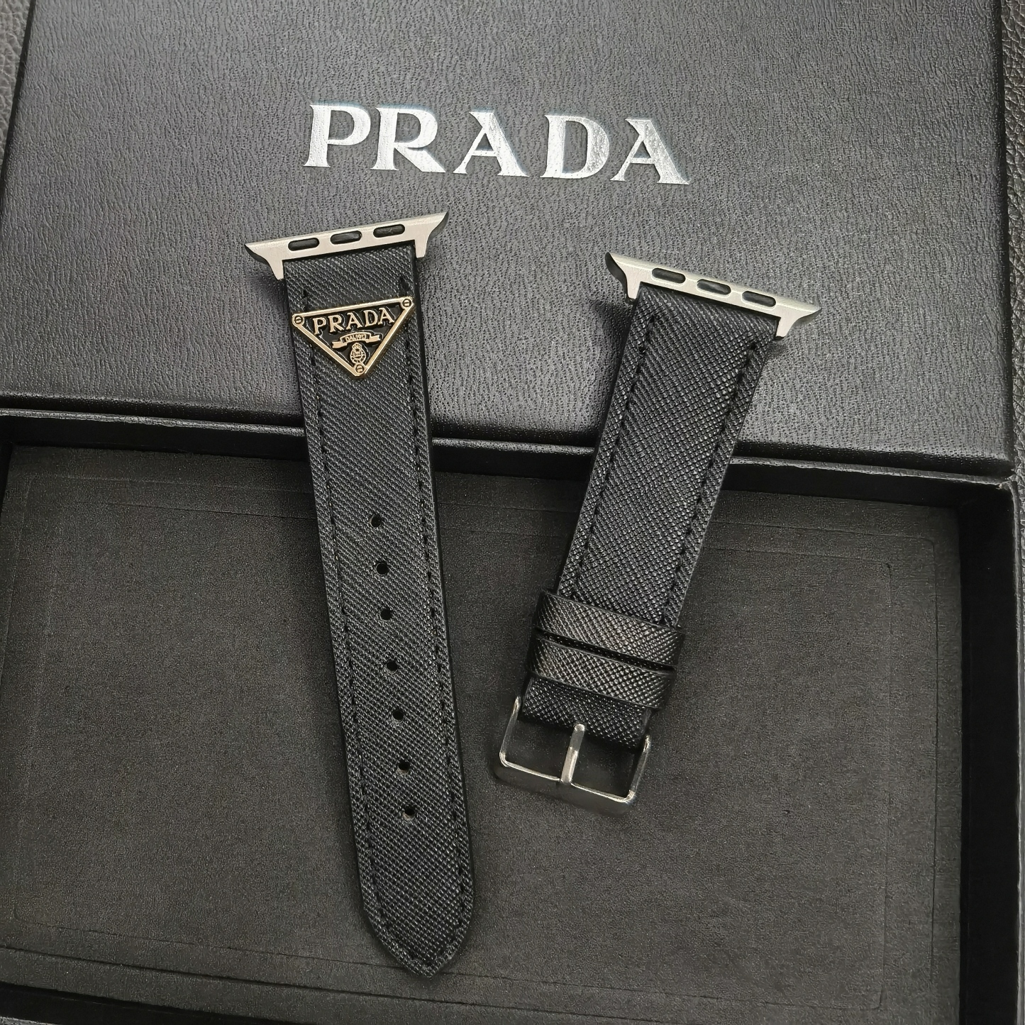 Luxury PR Apple Watch Leather Black-SZW241759-GTOCASE