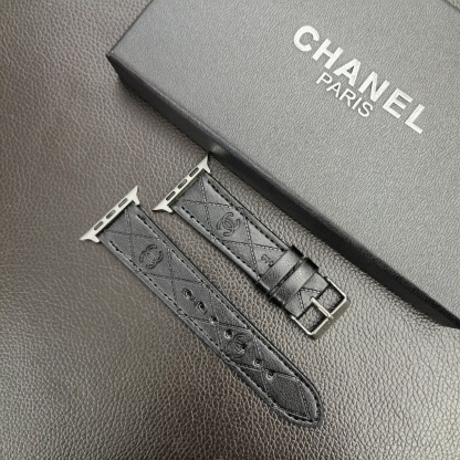 Leather CC Apple Watch Band Black-MLG24422-GTOCASE