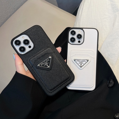 Classic PR iPhone Case With Card Holder White -JDB240403-GTOCASE