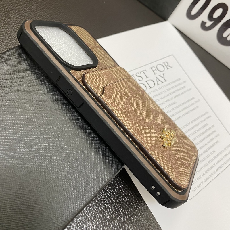 CH iPhone Case With Card Holder Coffee -KB241416-GTOCASE