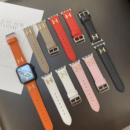 Luxury H Apple Watch Band Orange-ZP240509-GTOCASE