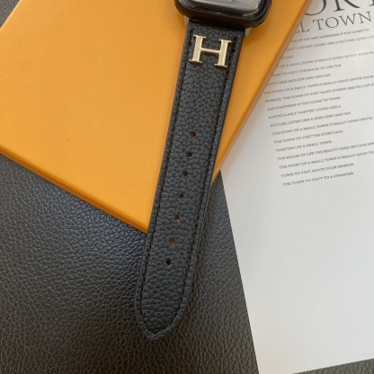 Luxury H Apple Watch Band Black-ZP240509-GTOCASE