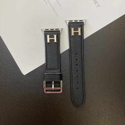 Luxury H Apple Watch Band Black-ZP240509-GTOCASE