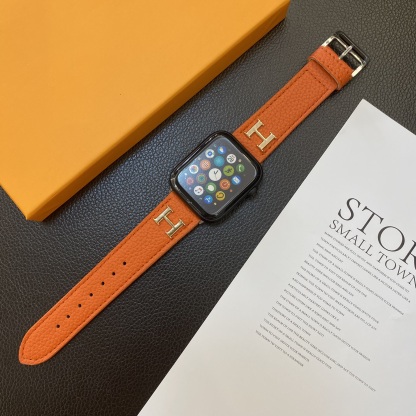 Luxury H Apple Watch Band Orange-ZP240509-GTOCASE