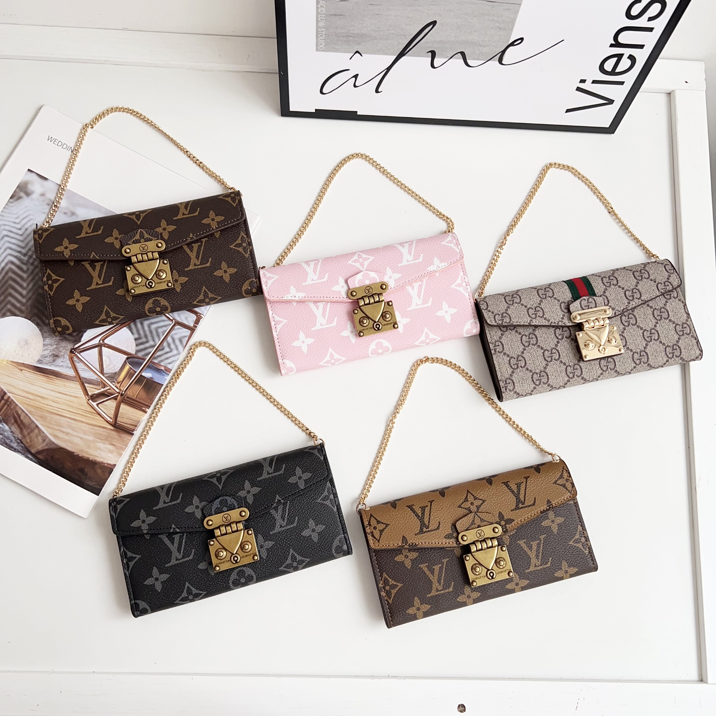 Monogram iPhone Case With Wallet And Strap-CLK250801