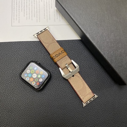Leather C  Apple Watch Band Light Brown-YHK244221710-GTOCASE