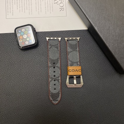 Leather C  Apple Watch Band Black-YHK244221710-GTOCASE