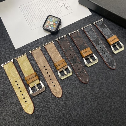 Leather C  Apple Watch Band Light Brown-YHK244221710-GTOCASE