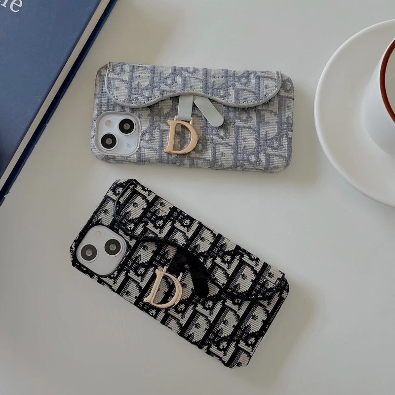 CD iPhone Case With Card Holder Gray-BY240112-GTOCASE