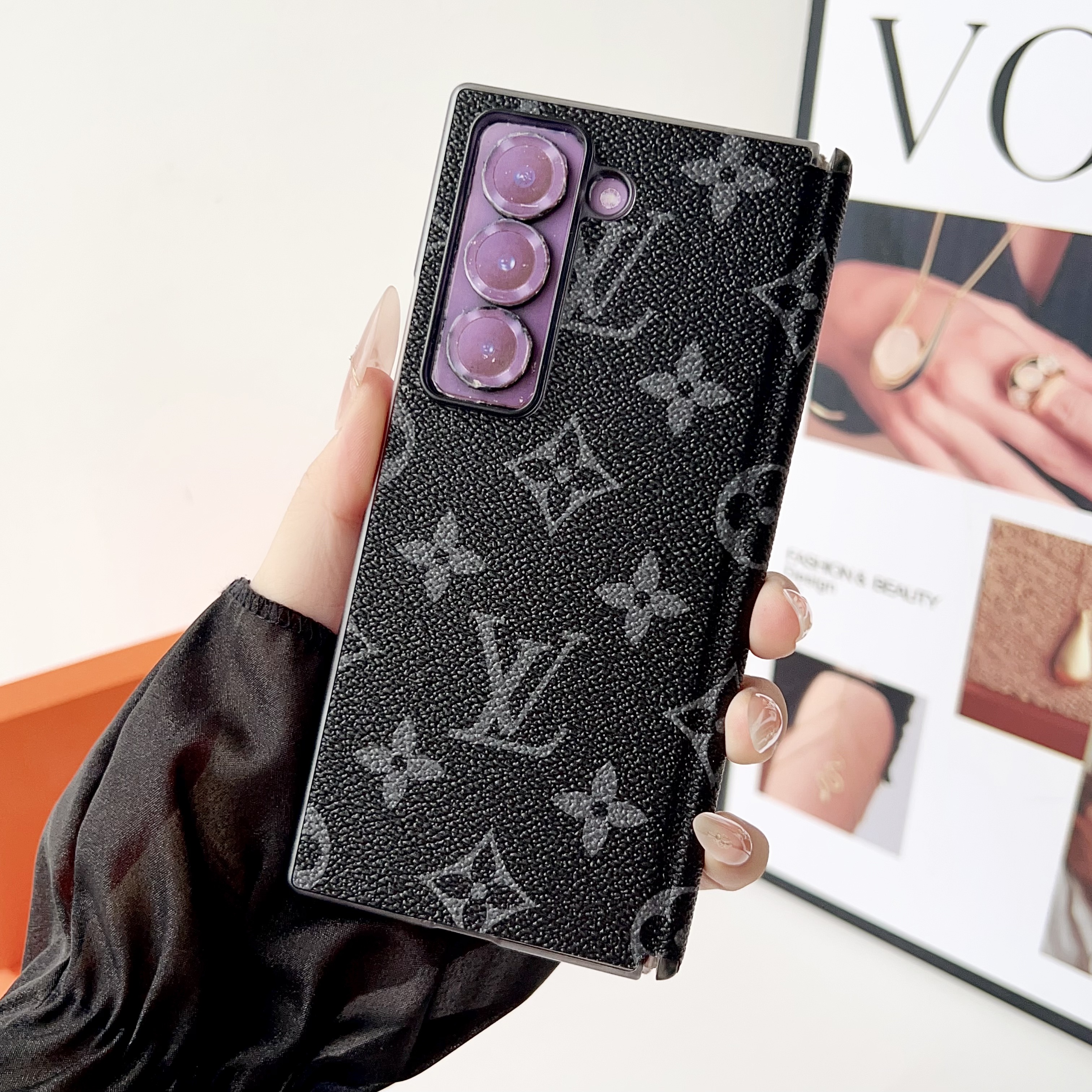 Classic Monogram Samsung Galaxy Z Fold Series Case-GELV115