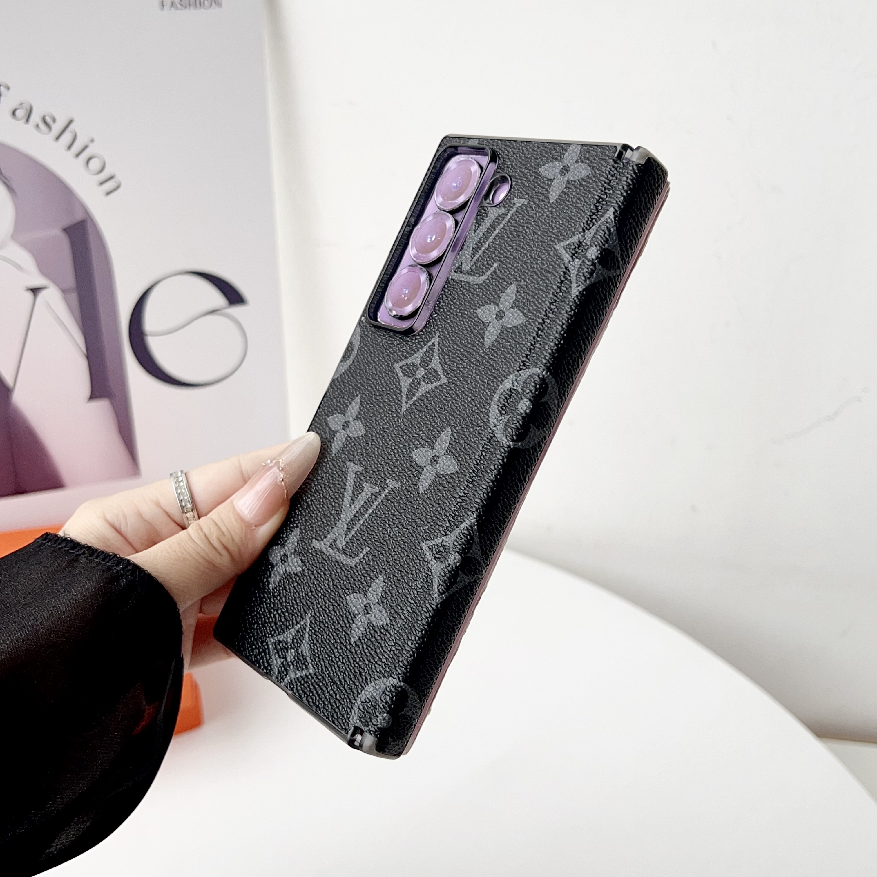 Classic Monogram Samsung Galaxy Z Fold Series Case-GELV115