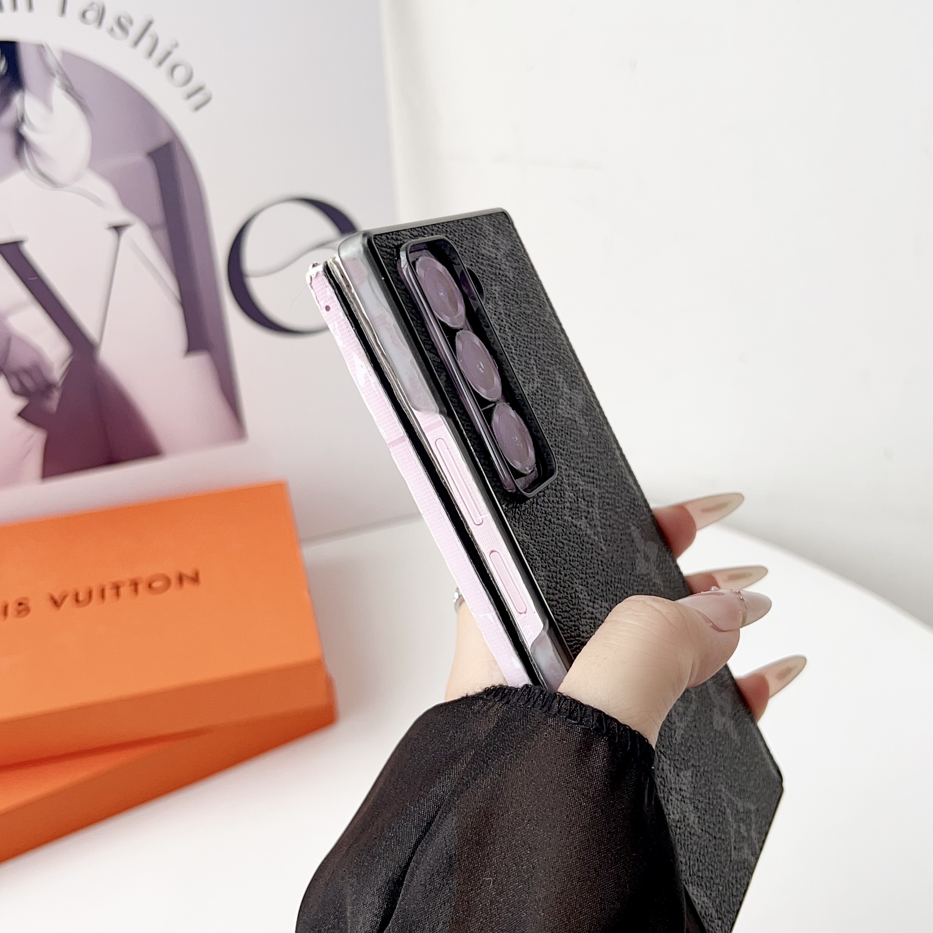 Classic Monogram Samsung Galaxy Z Fold Series Case-GELV115