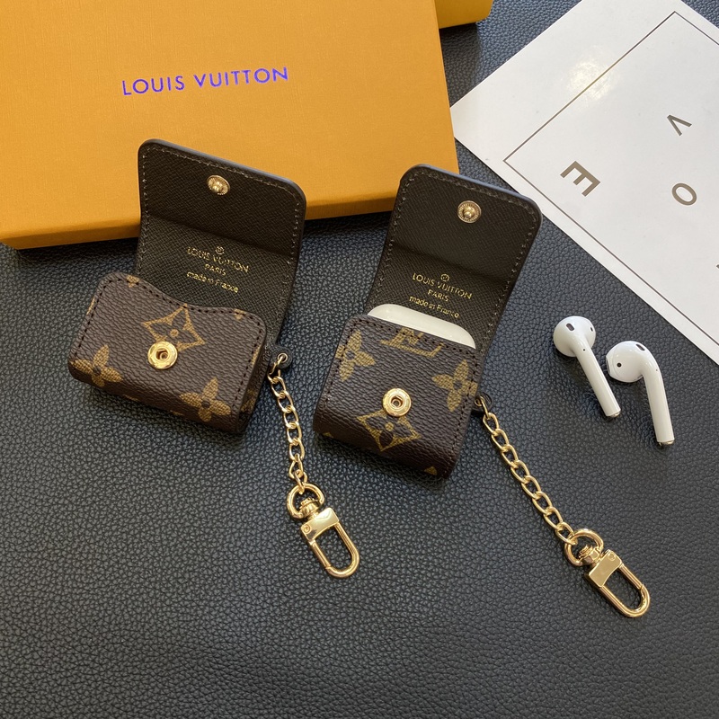 Leather Monogram AirPods Pro Cases Big Printing-PEJ250515-GTOCASE