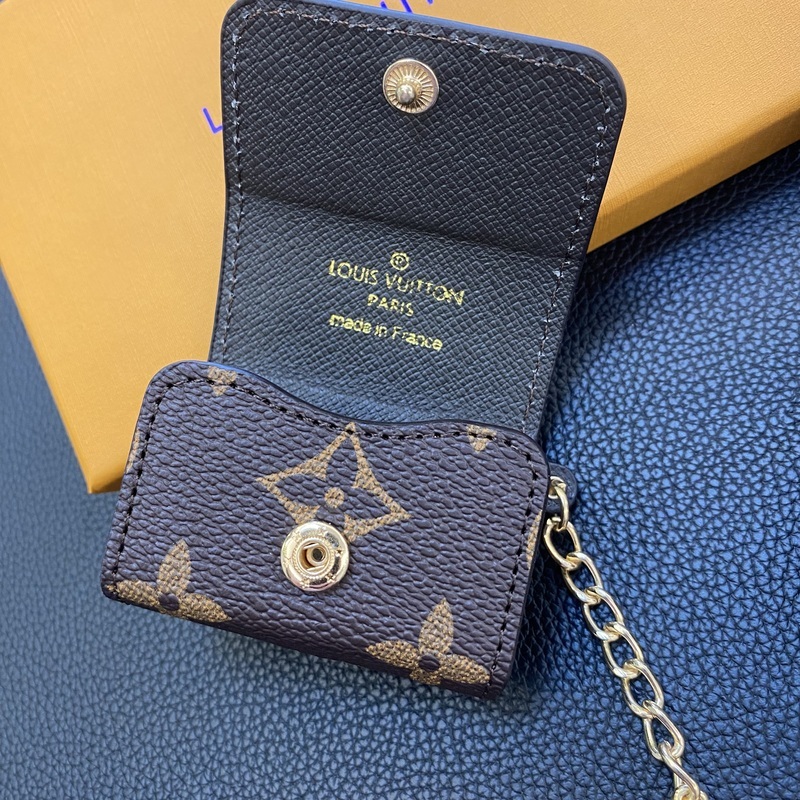 Leather Monogram AirPods Cases Big Printing-PEJ250515-GTOCASE