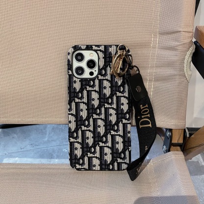 CD iPhone Case With Strap Black-GS240315-GTOCASE