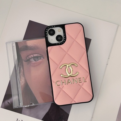 Leather CC iPhone Case Pink-JB240320-GTOCASE