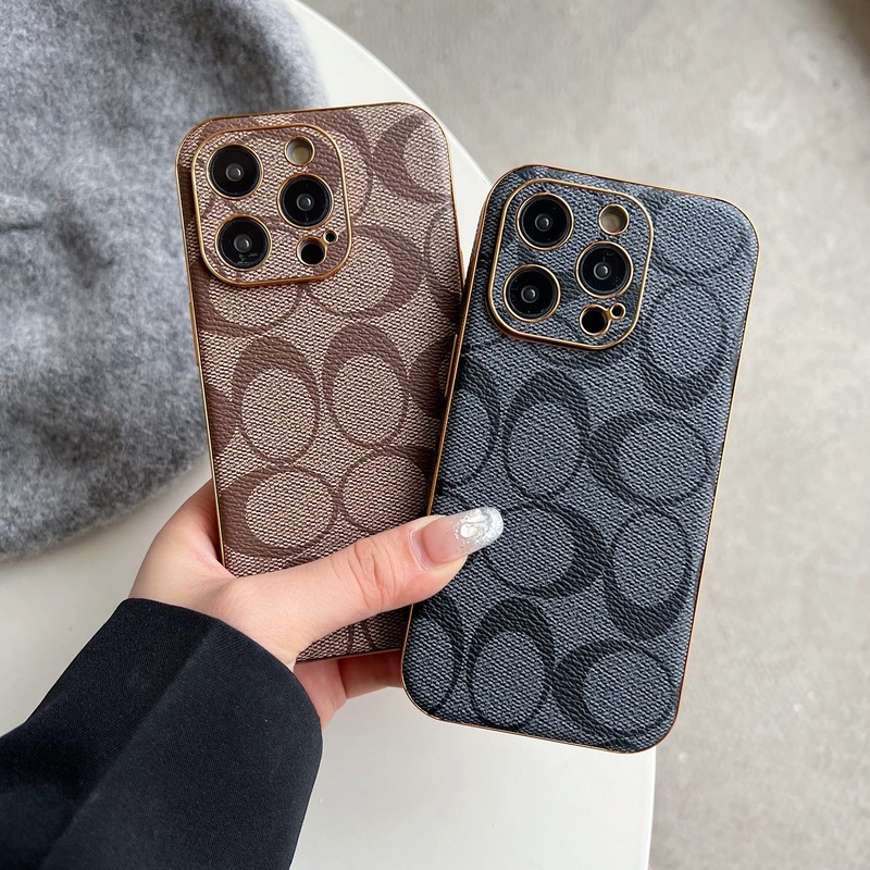 CH  iPhone Case Leather Light Brown -QBK240513-GTOCASE