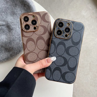 CH  iPhone Case Leather Light Brown -QBK240513-GTOCASE
