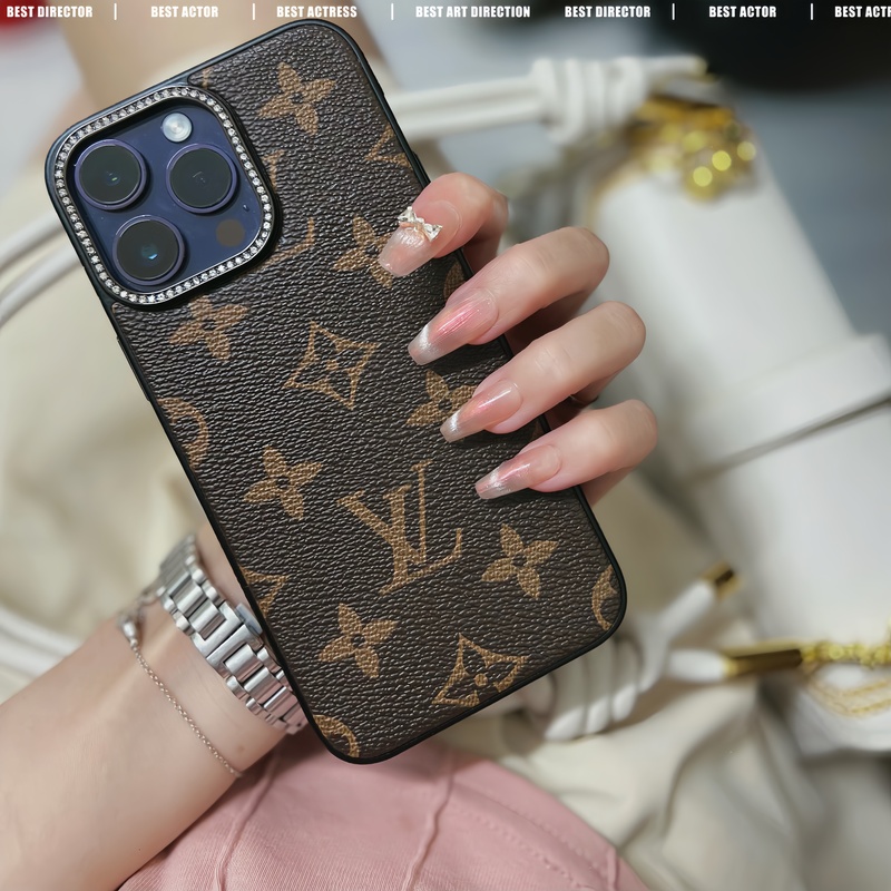 Leather Monogram iPhone Case-LHZ231213-GTOCASE