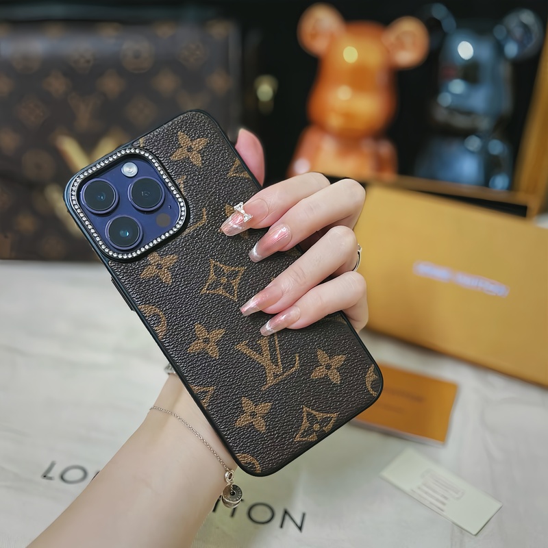 Leather Monogram iPhone Case-LHZ231213-GTOCASE